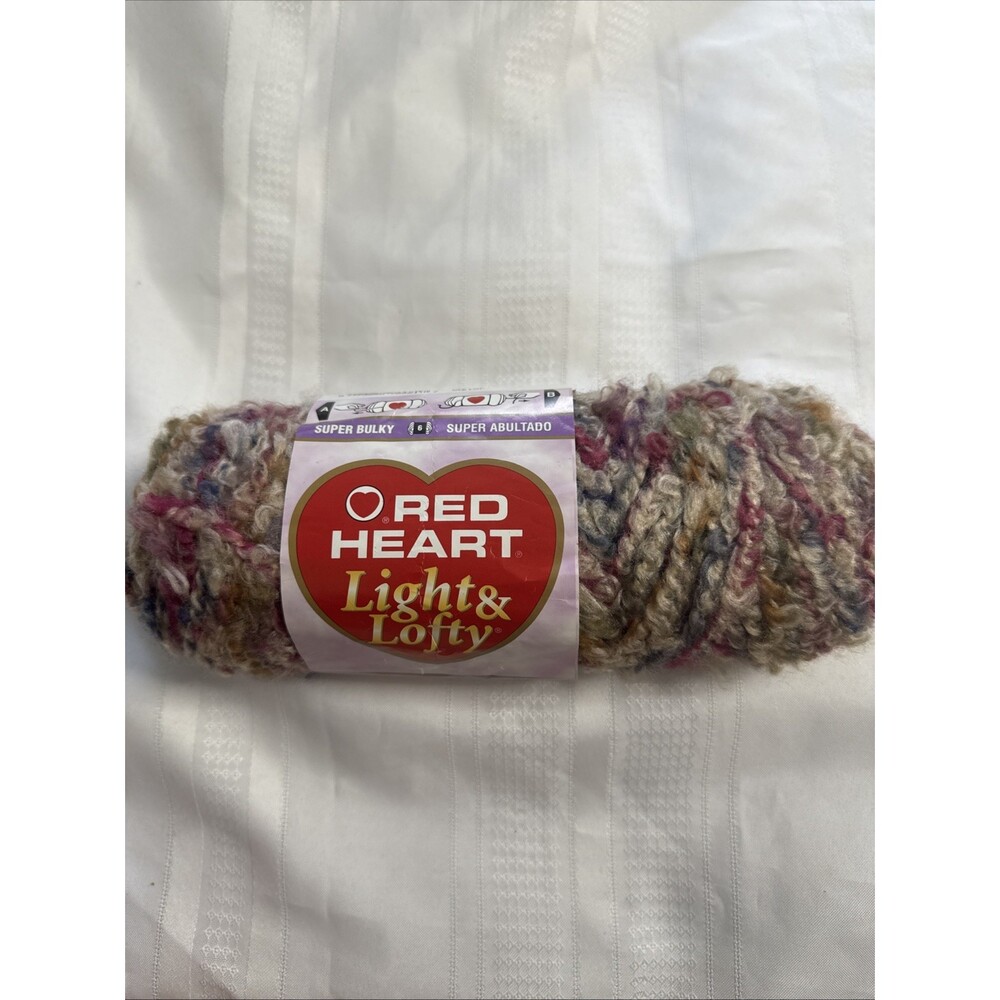 Red Heart Light & Lofty Cappuccino & Cape Cod Multi Lot of 2 - Picture 2 of 11
